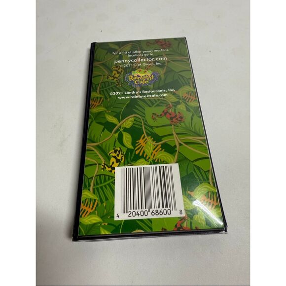 Rare Rainforest Cafe Pressed Penny/Quarter Green First Edition No Coins - Picture 2 of 6